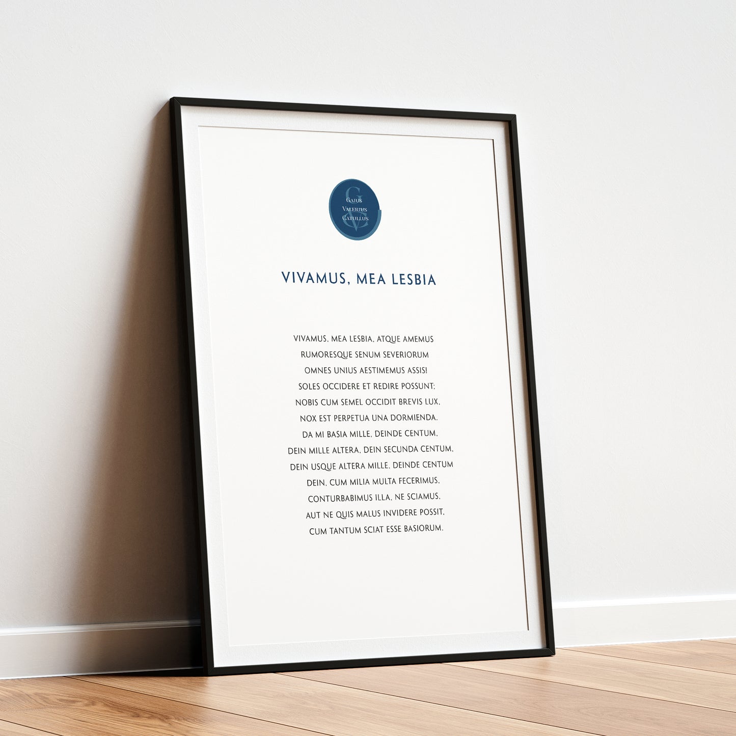 Catullus | 5 | Vivamus, mea Lesbia, atque amemus