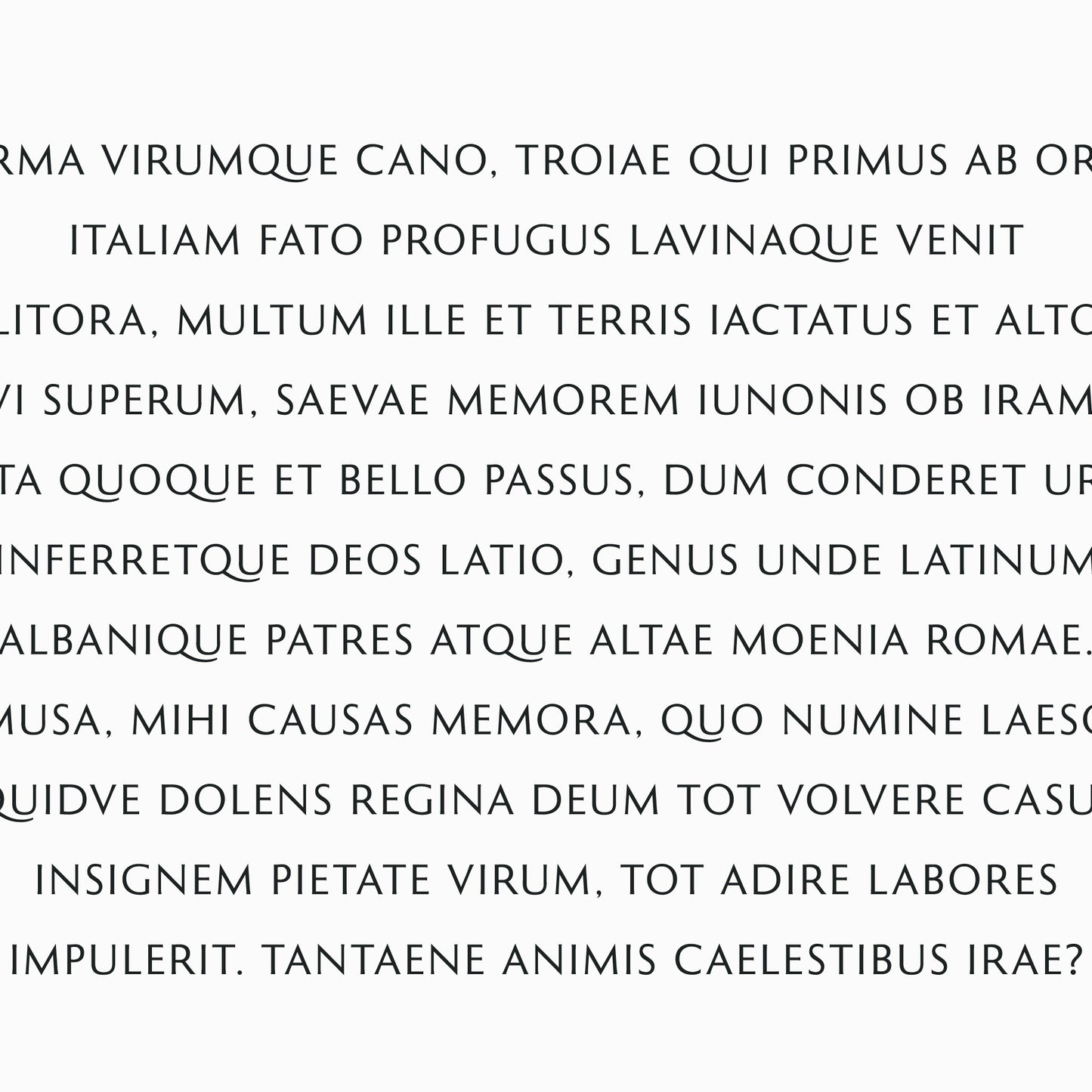 Virgil | Aeneid 1.1–11 | Arma virumque cano